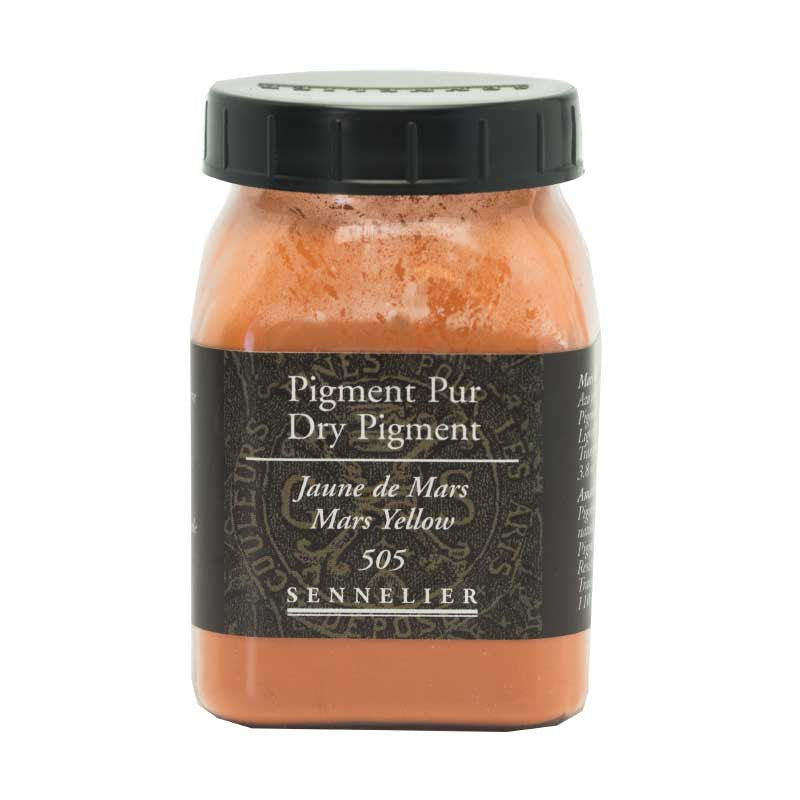 Pigment en poudre - Sennelier - Jaune de Mars - Pot de 200 ml