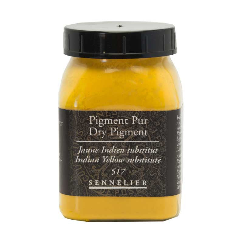 Pigment en poudre - Sennelier - Jaune Indien Substitut - Pot de 200 ml