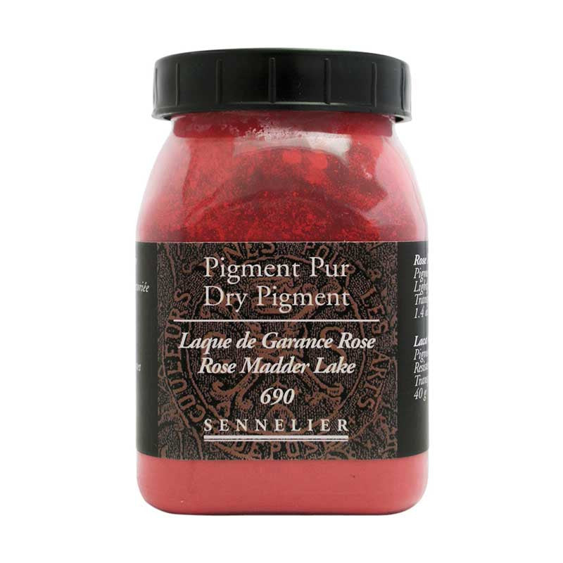 Pigment en poudre - Sennelier - Laque Garance Rose - Pot de 200 ml