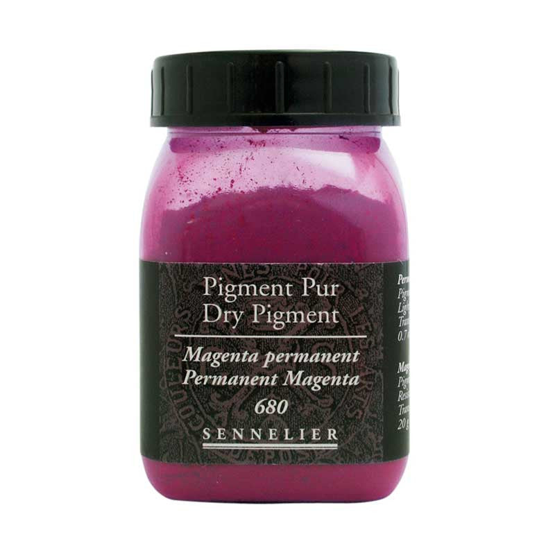 Pigment en poudre - Sennelier - Magenta Permanent - Pot de 200 ml