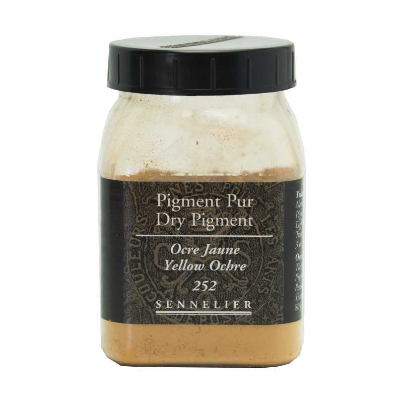 Pigment en poudre - Sennelier - Ocre Jaune - Pot de 200 ml