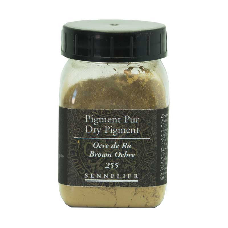 Pigment en poudre - Sennelier - Ocre de Ru - Pot de 200 ml