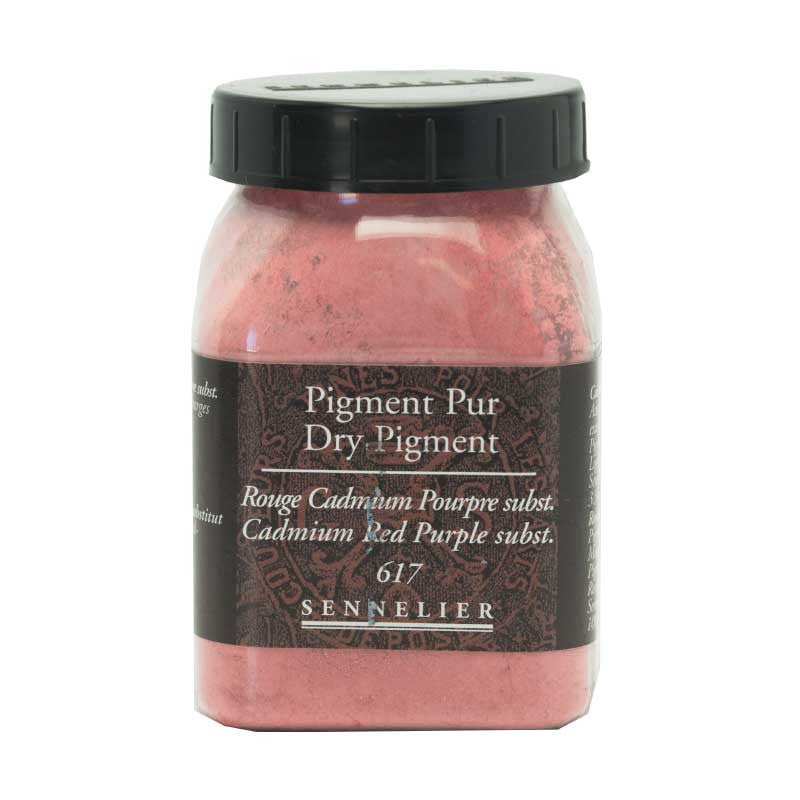 Pigment en poudre - Sennelier - Rouge Cadmium Pourpre - Pot de 200 ml