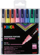 Pochette de 8 marqueurs Posca PC-3M | pointe fine conique