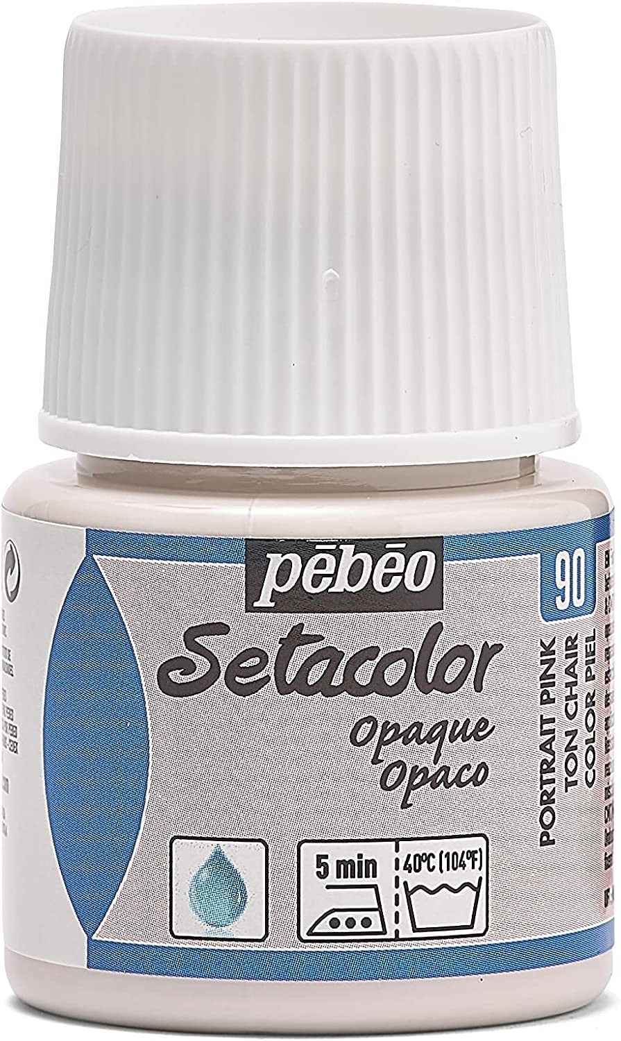 Pot de peinture pour tissu - Textile opaque - Beige rosé - Pébéo - Setacolor - 45ml