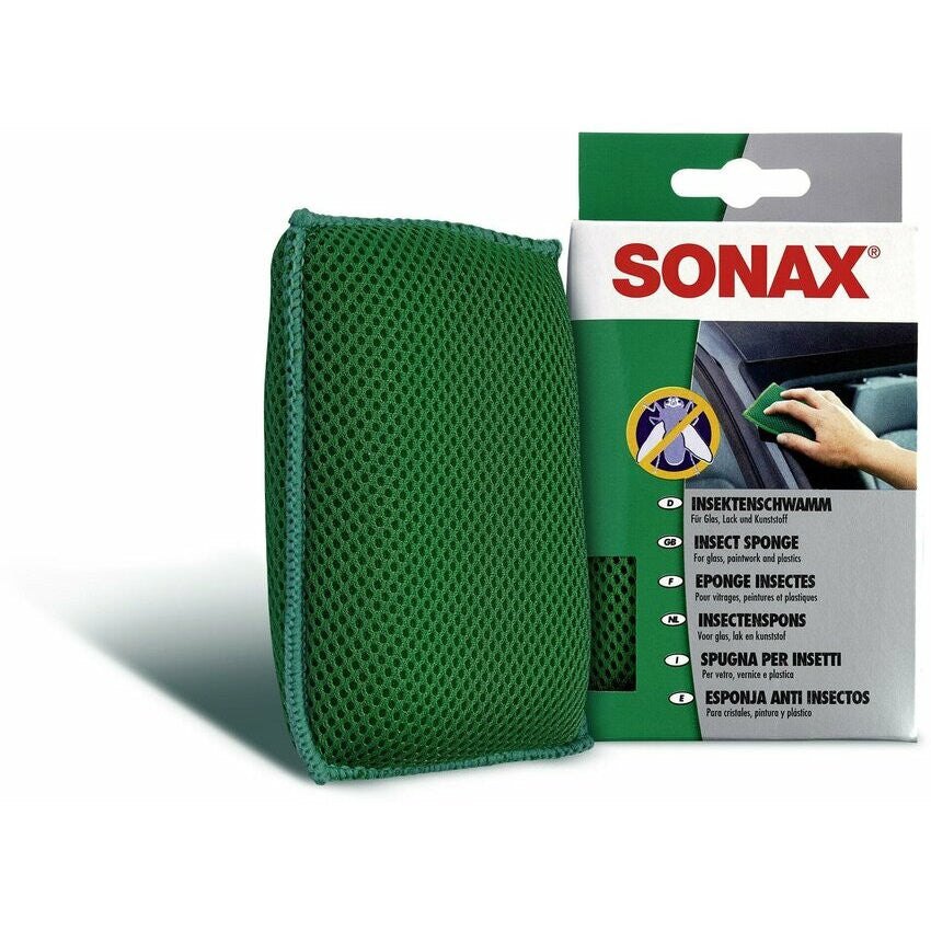Eponge - Pour retirer insectes et salissures - Vitres - Carrosserie - SONAX