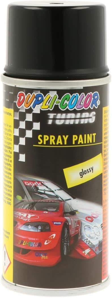 Bombe de peinture - Pour carrosserie - Noir - Brillant - Dupli-Color - 150ml