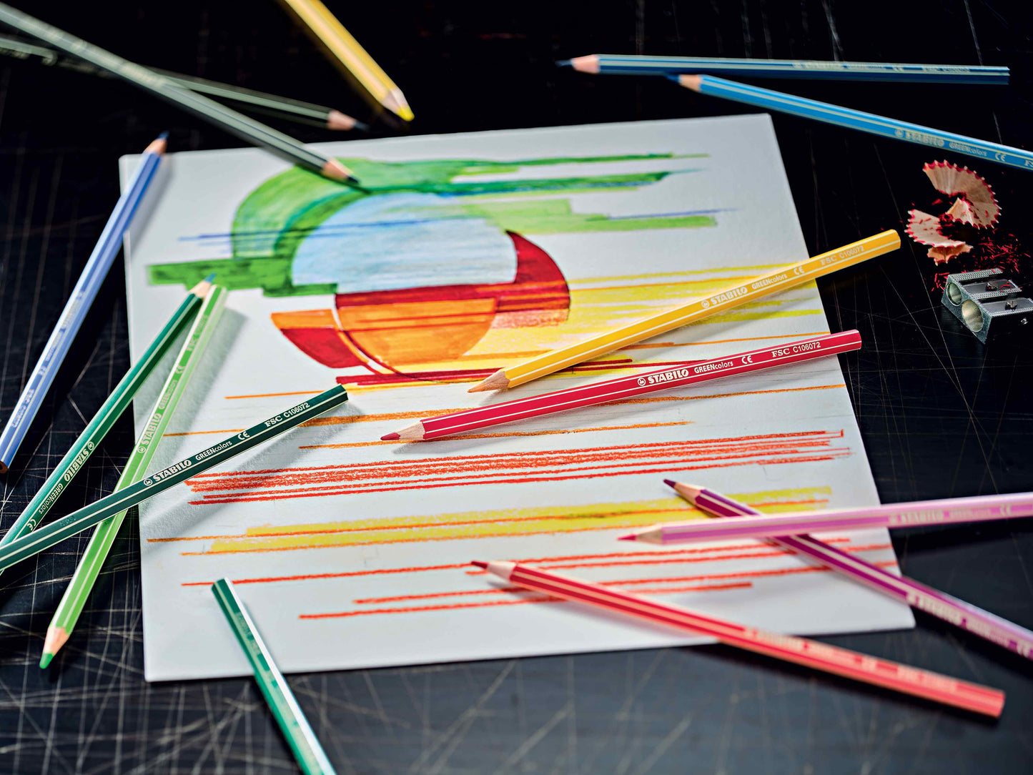 Pochette de 24 crayons de couleur GREENcolors STABILO ARTY