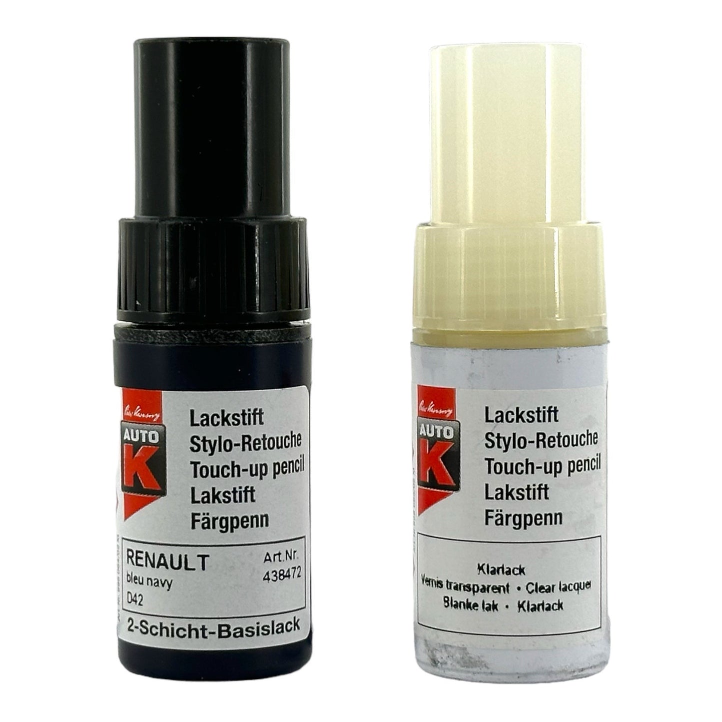 Stylo de retouche et vernis pour carrosserie - Renault - Bleu navy D42