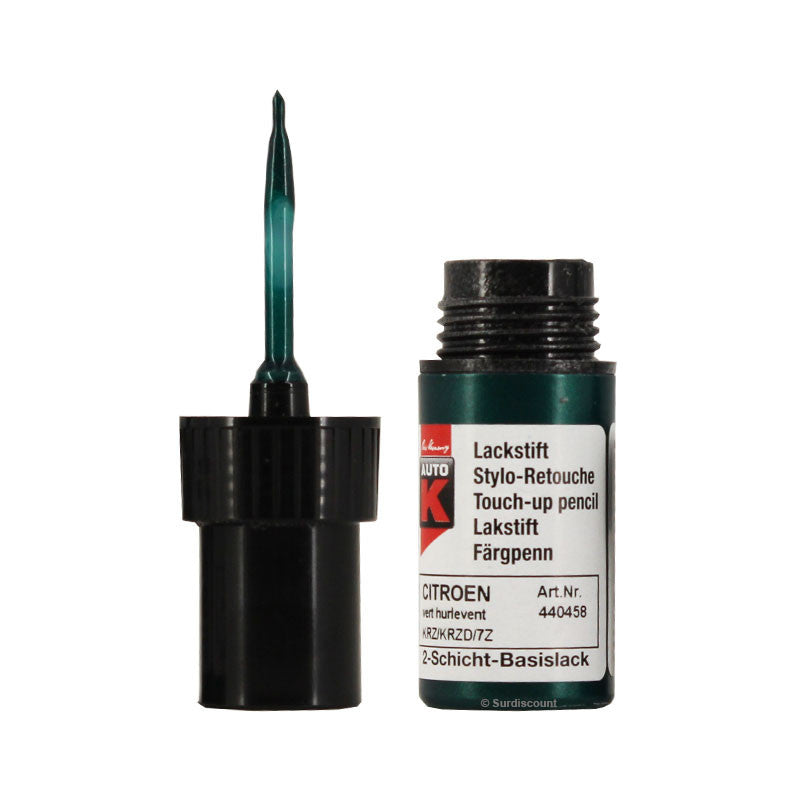 Stylo de retouche et vernis pour carrosserie - Citroën - Vert Hurlevent - Auto K