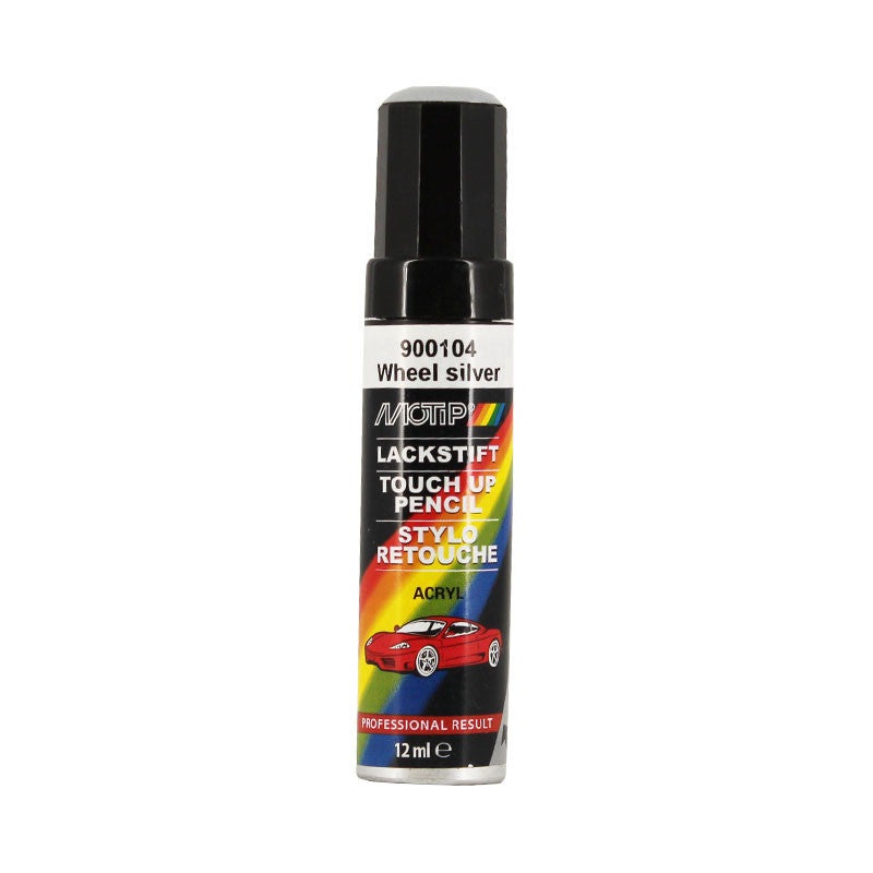 Stylo de retouche - Pour jantes de voiture - Argent - 900104 - Motip