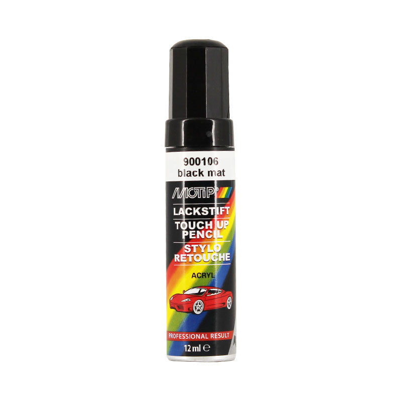 Stylo de retouche - Carrosserie - Noir mat - Toutes marques - Motip
