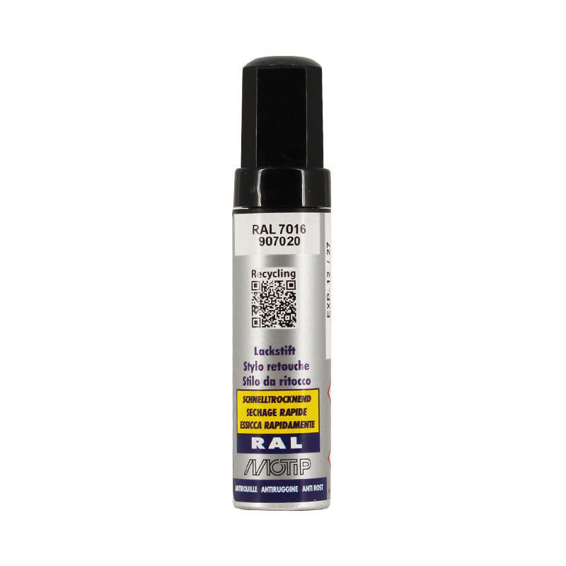 Stylo de retouche - Carrosserie - Gris anthracite - RAL 7016 - Motip