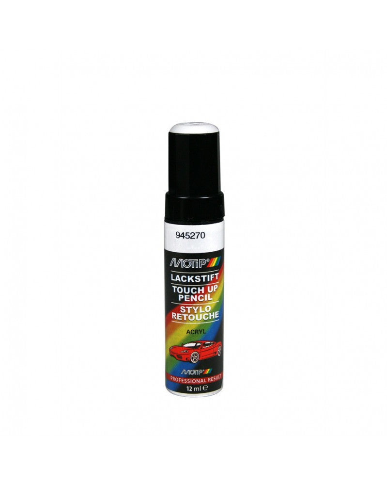 Stylo de retouche peinture pour carrosserie MOTIP 12 ml blanc brillant 945270