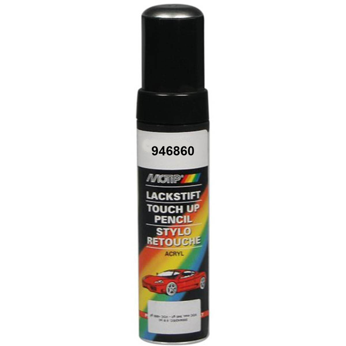 Stylo de retouche peinture pour carrosserie MOTIP 12 ml noir 946860