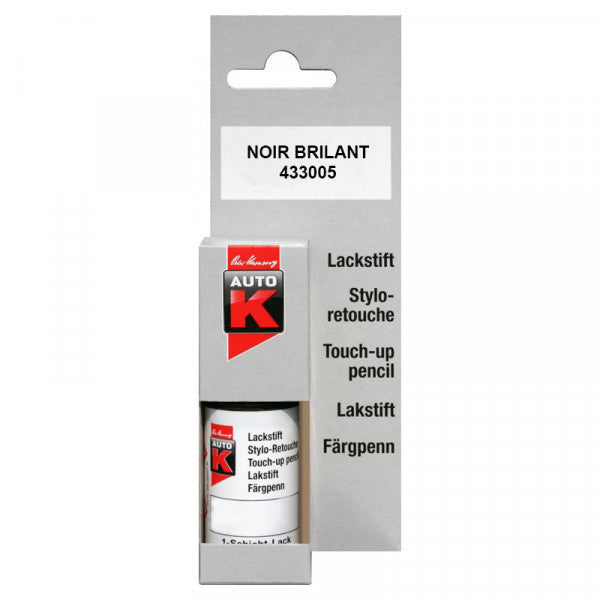 Stylo de retouche pour carrosserie de voiture - Multi-marques - Noir brillant - Auto K