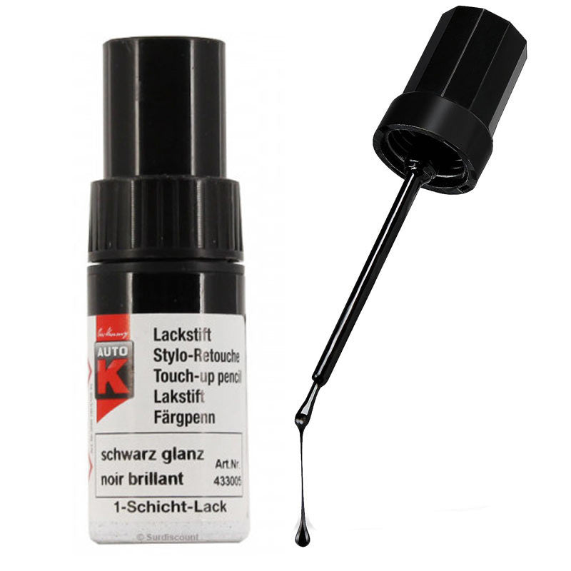 Stylo de retouche pour carrosserie de voiture - Multi-marques - Noir brillant - Auto K