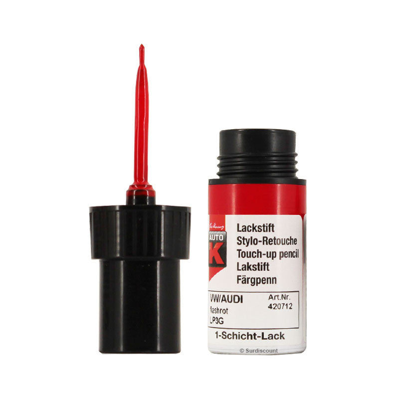 Stylo de retouche pour carrosserie - Audi - Volkswagen - LP3G Flashrot - Auto K