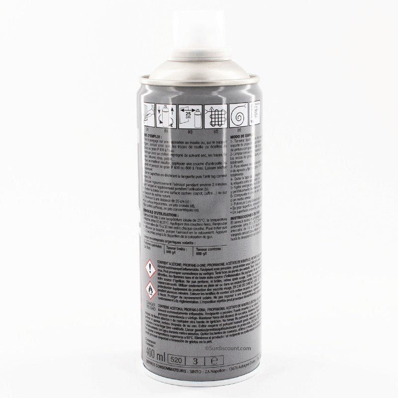 Bombe de peinture pour carrosserie - apprêt gris