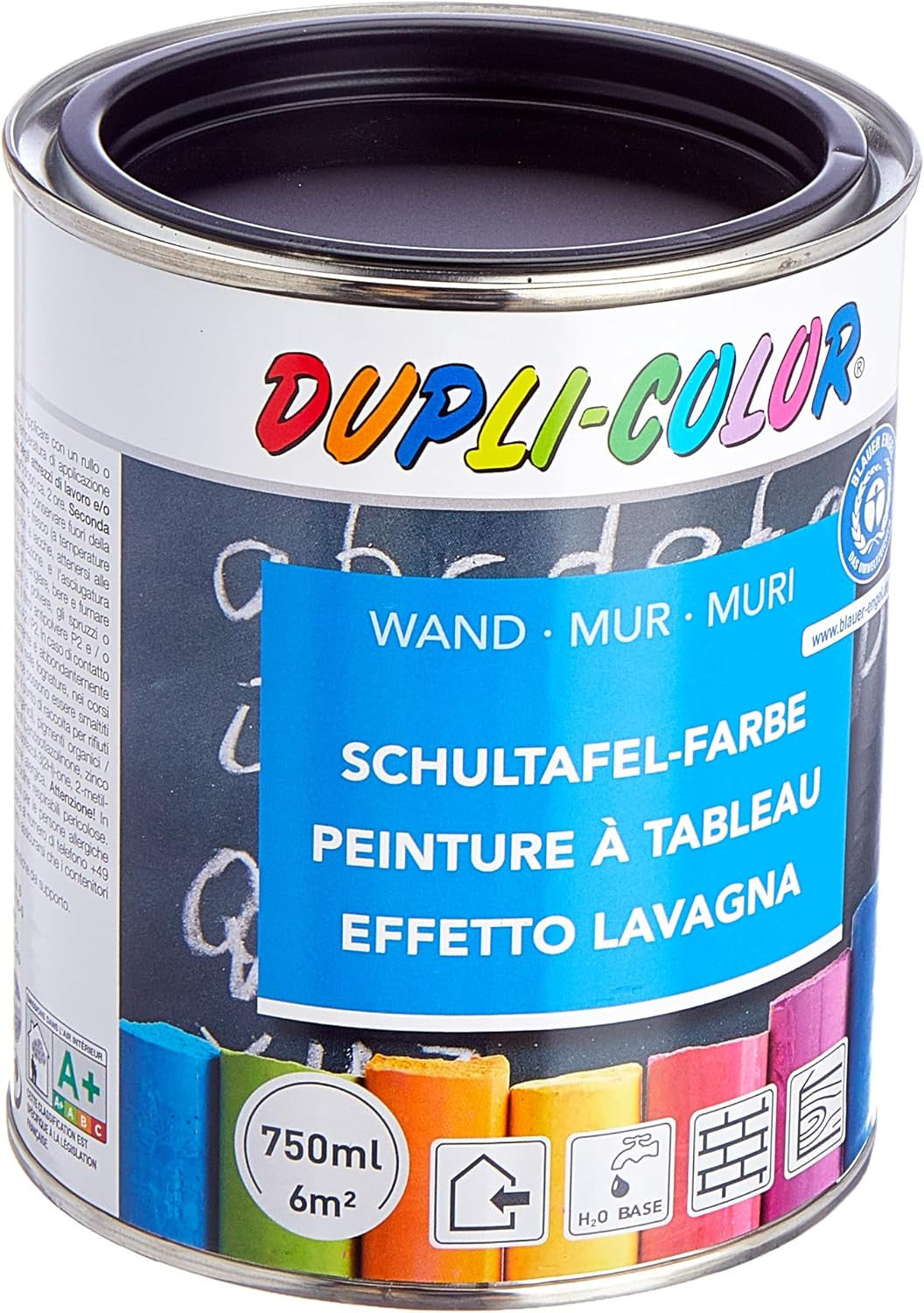 Pot de peinture tableau noir - Noir - Duplicolor - 750 ml