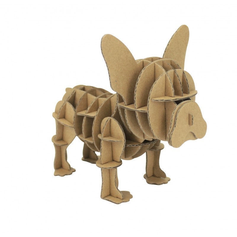 Petit chien en carton - A assembler - Bulldog - CTOP