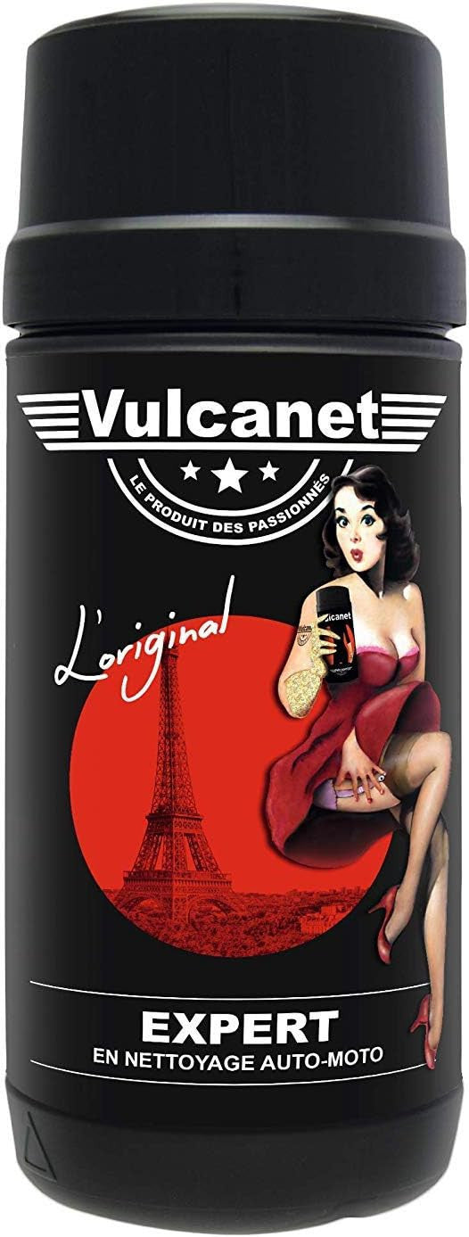 Vulcanet - Nettoyage auto/moto - Lavage sans eau - Lingettes + chiffon - Intérieur/extérieur