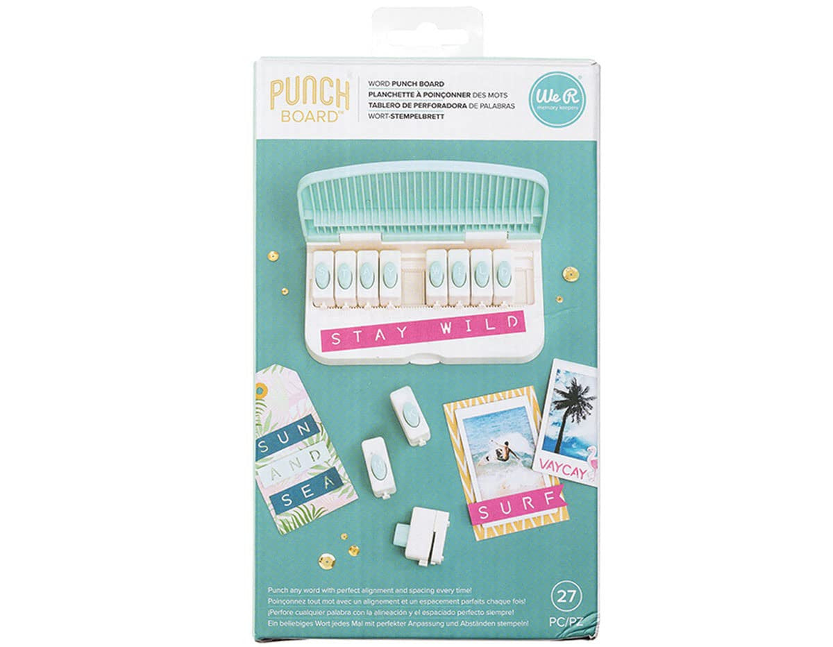 Perforateurs - 26 lettres - Alphabet - Guide d'alignement inclus - Carterie, scrapbooking