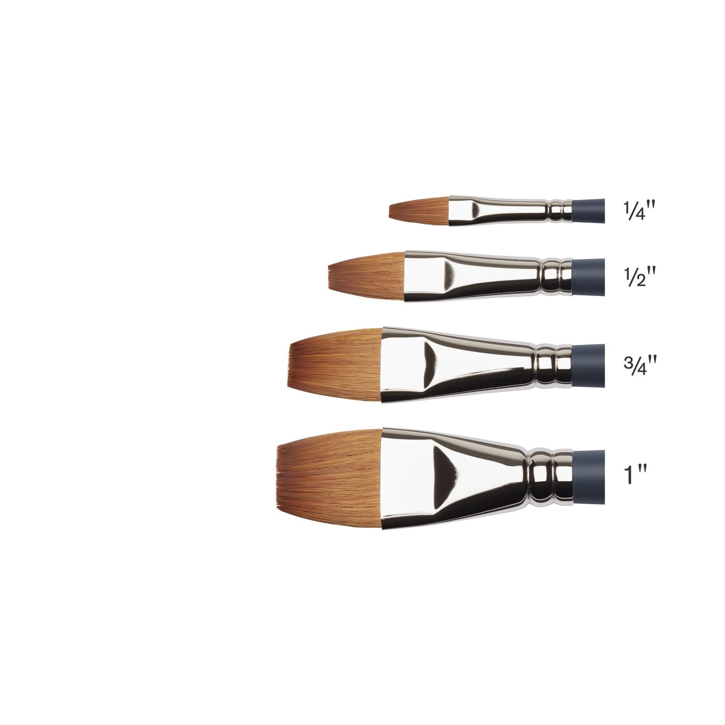 Pinceau plat court 19mm aquarelle professionnelle Winsor & Newton