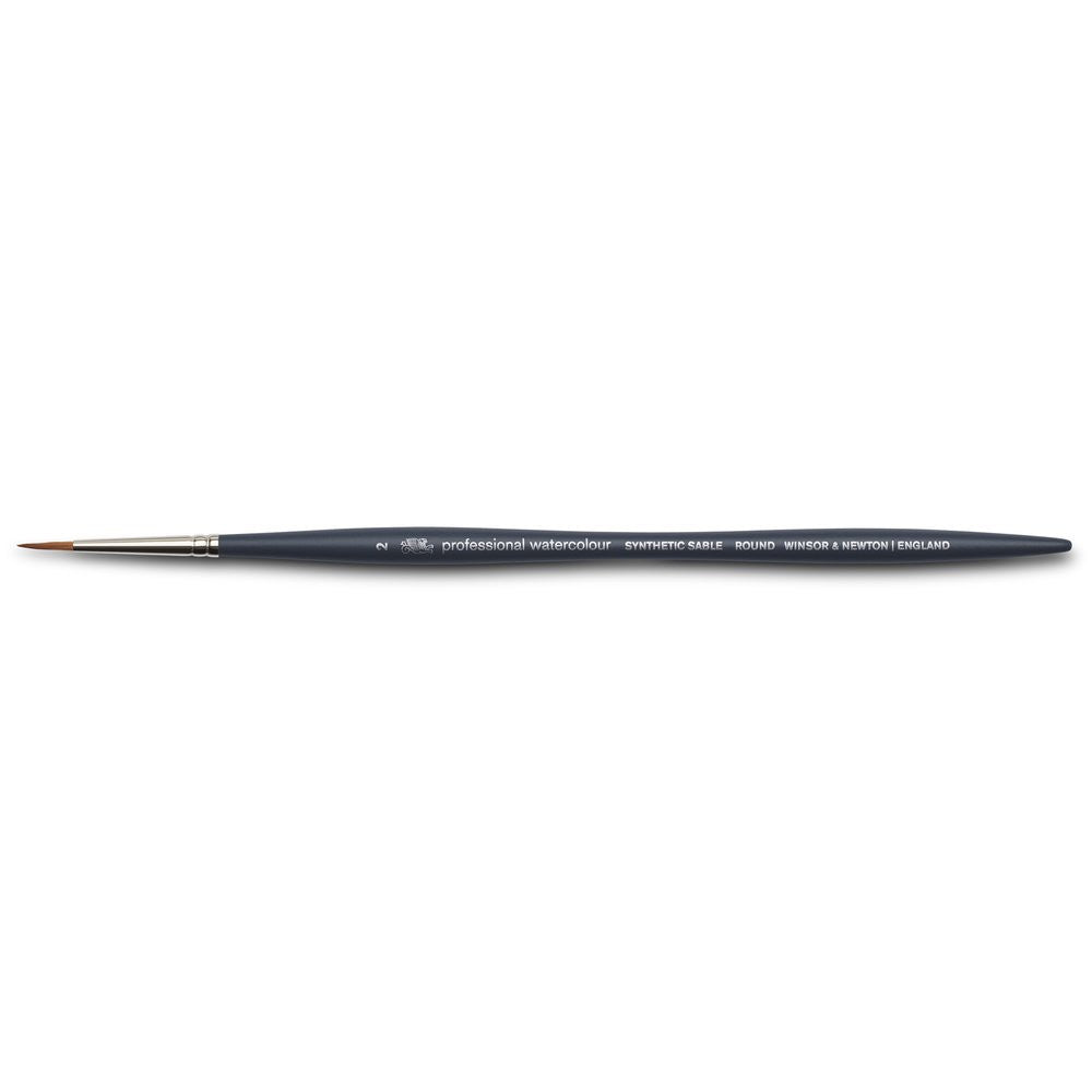 Pinceau rond n°2 aquarelle professionnelle Winsor & Newton