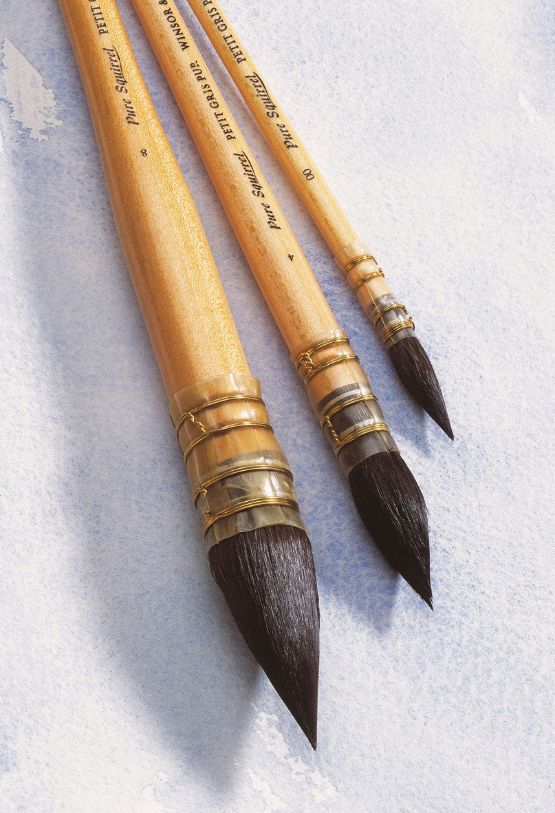 Pinceau - Lavis - Aquarelle - Winsor et Newton - Petit gris pur - N°4