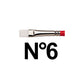 Pinceau plat manche court Winsor et Newton university série 234 n°6