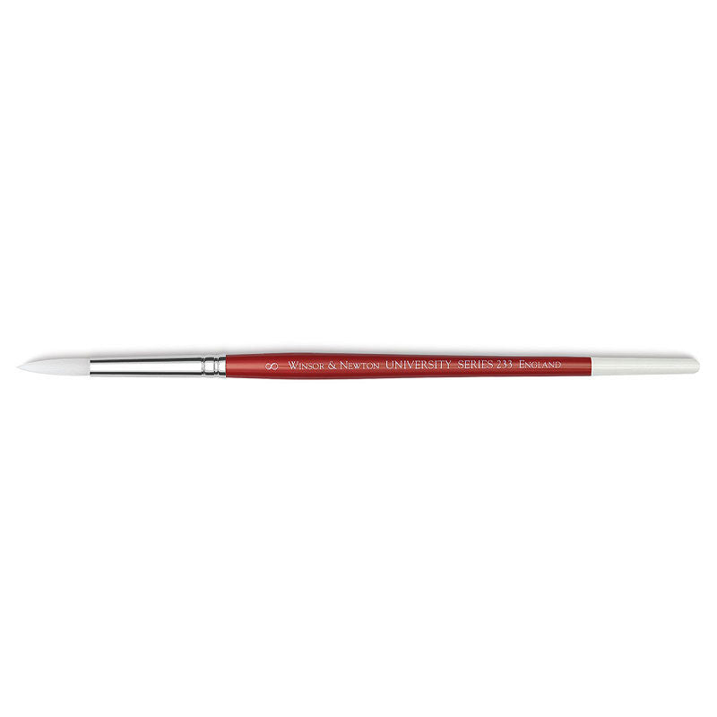 Pinceau rond manche court Winsor et Newton university série 233 n°8
