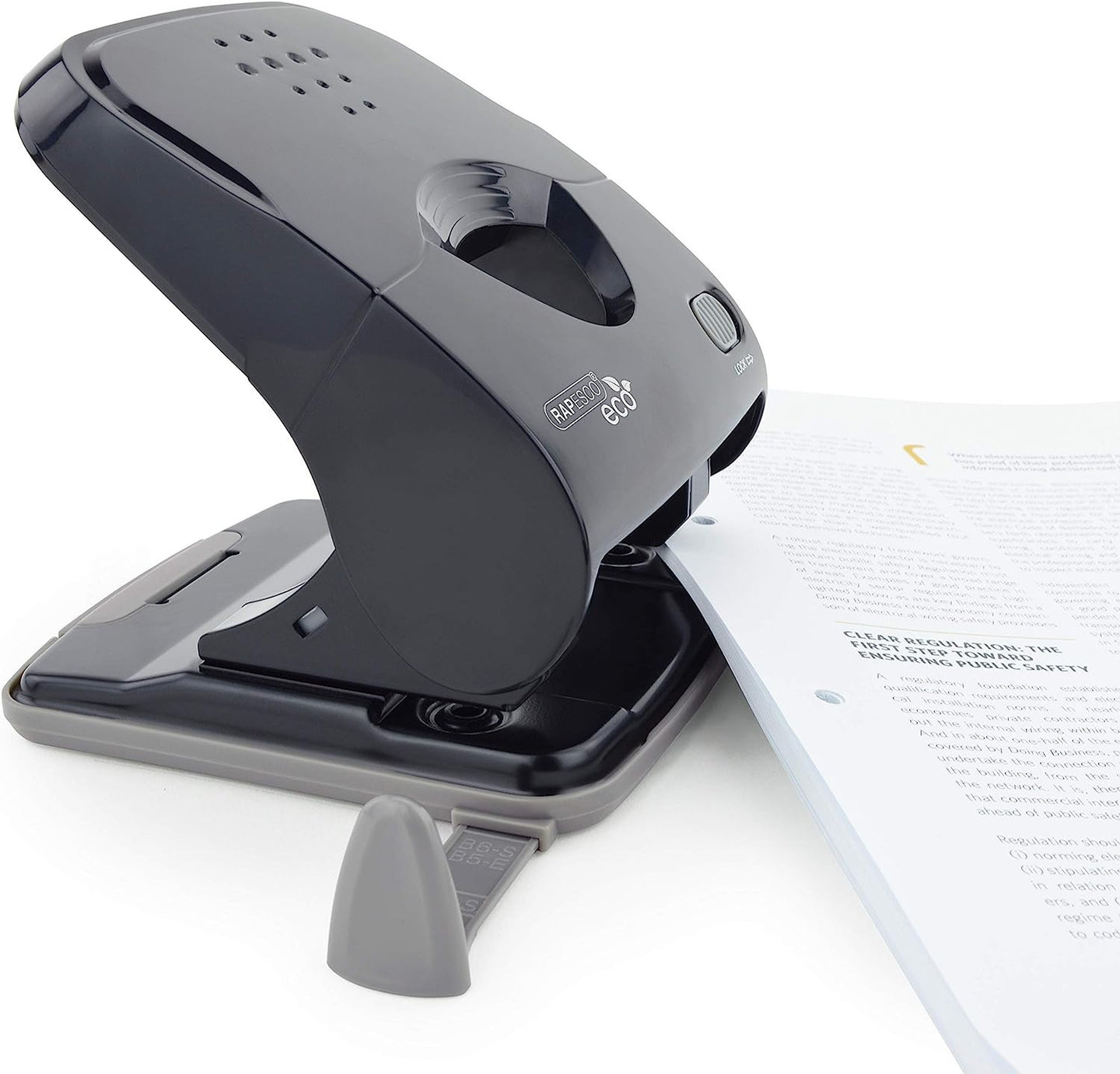 Perforateur - 2 trous - Capacité 40 feuilles - Noir - Métal - Rapesco