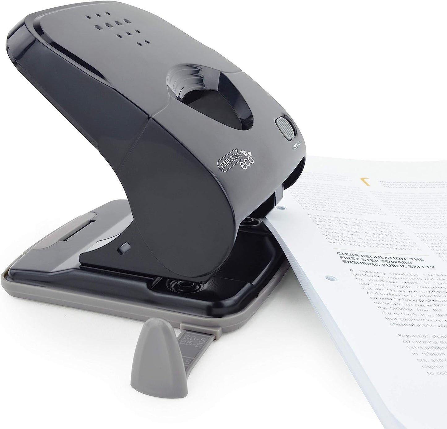 Perforateur - 2 trous - Capacité 40 feuilles - Noir - Métal - Rapesco