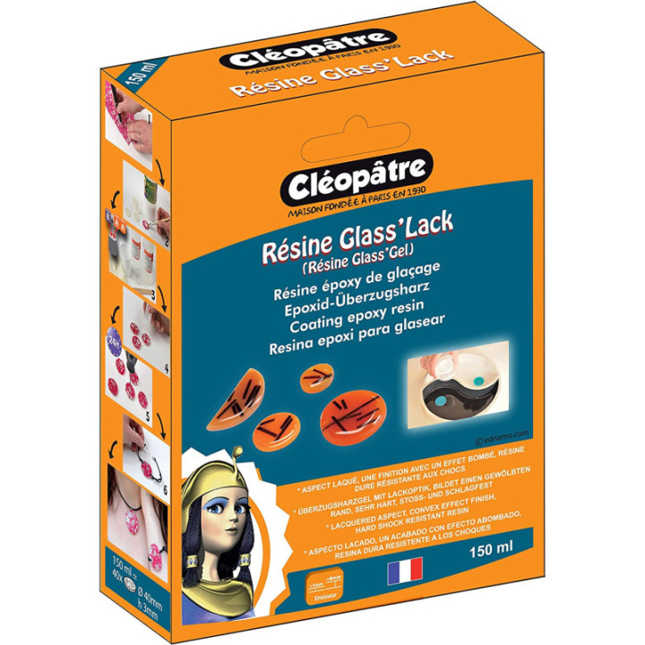 Coffret Glass'Lack - Résine Synthétique Et Transparente - Cléopâtre