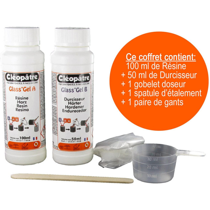 Coffret Glass'Lack - Résine Synthétique Et Transparente - Cléopâtre