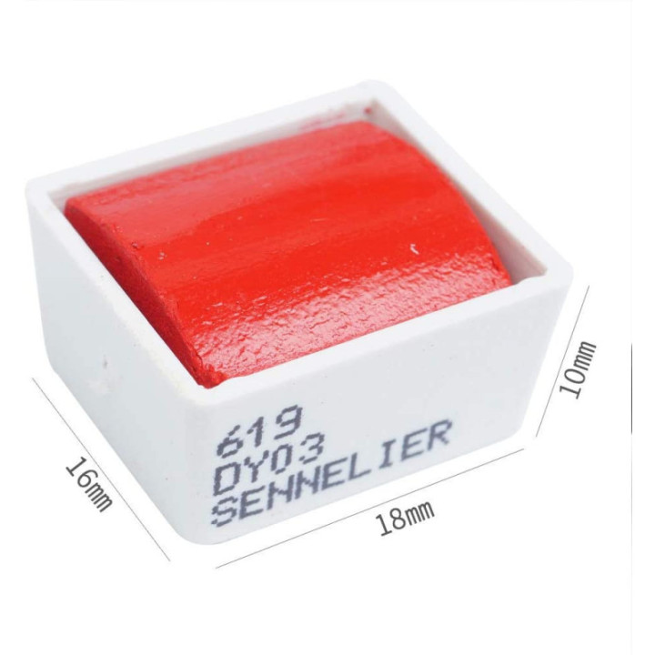 Boîte En Métal De 24 1/2 Godets - Peinture Aquarelle Extra-Fine - Sennelier