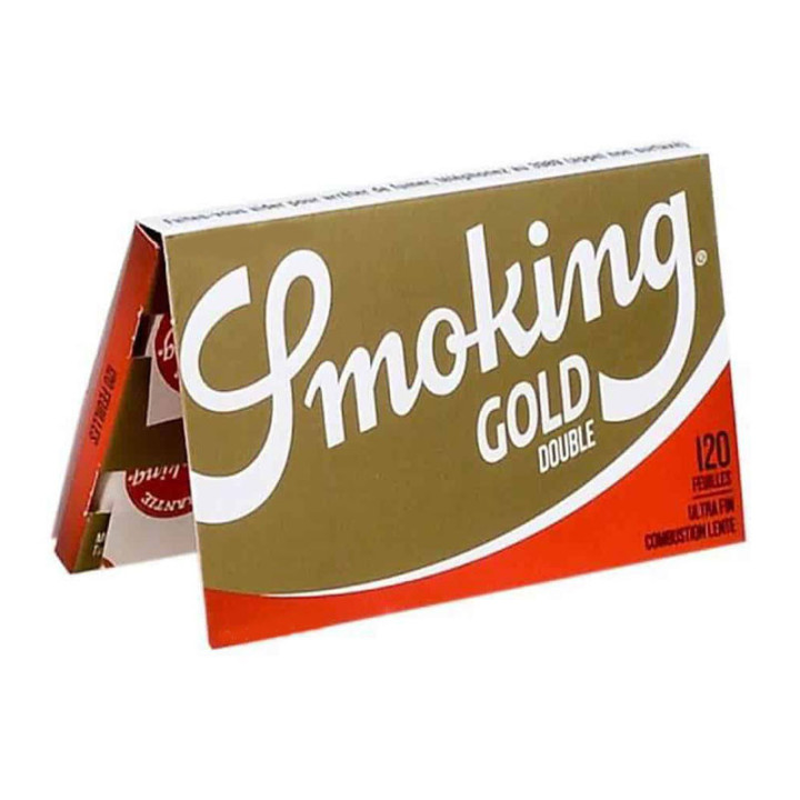 Carnet de 120 feuilles à rouler - Smoking Gold