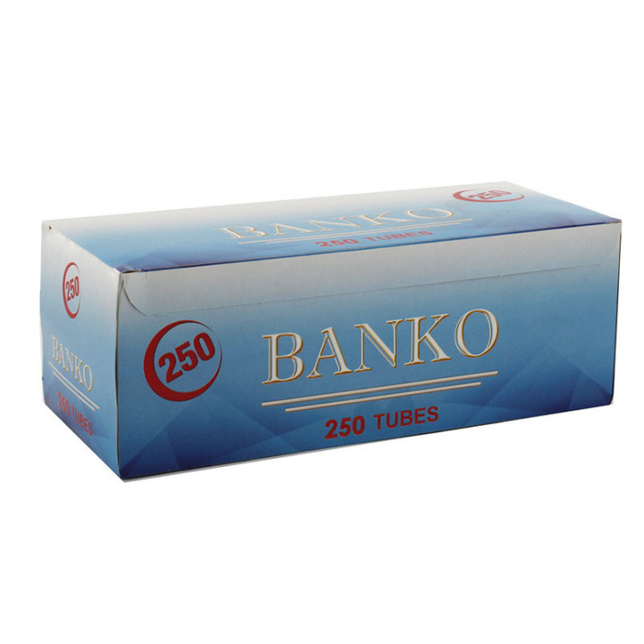 Boîte de 250 tubes pour cigarettes - Avec filtres - Banko
