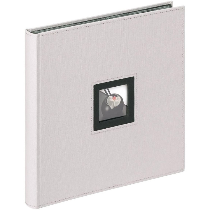 Album photos - 30x30 cm - 50 pages noires - Couverture grise avec encart