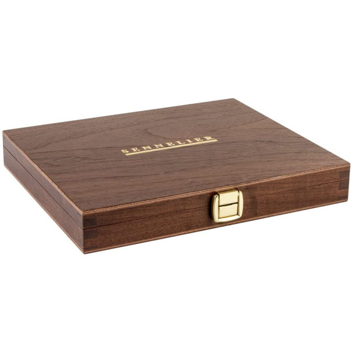 Coffret En Bois De 24 Demi-Godets Aquarelle Extra-Fine - Sennelier