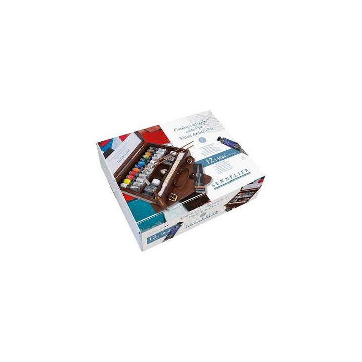 Coffret de peinture à l'huile extra-fine - 12 tubes - Sennelier