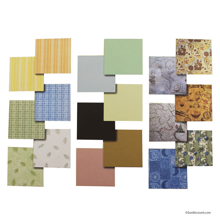 Kit Papier Scrapbooking Vacances Aventure