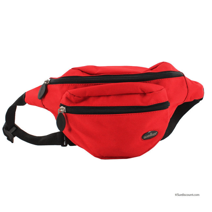 Sac banane - Walker - Rouge - 1 compartiment