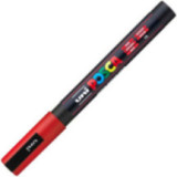 Marqueur Posca PC-3M rouge | pointe fine conique