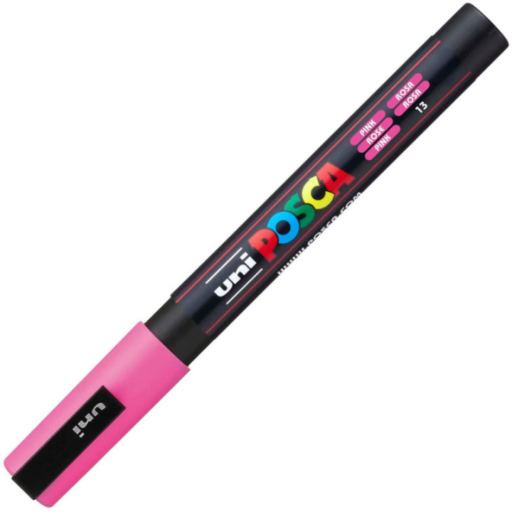 Marqueur Posca PC-3M rose | pointe fine conique