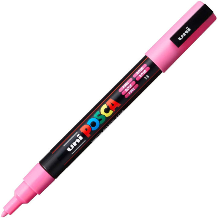 Marqueur Posca PC-3M rose | pointe fine conique