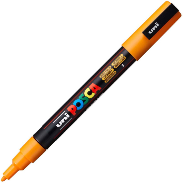 Marqueur Posca PC-3M orange | pointe fine conique