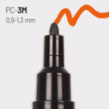 Marqueur Posca PC-3M or | pointe fine conique
