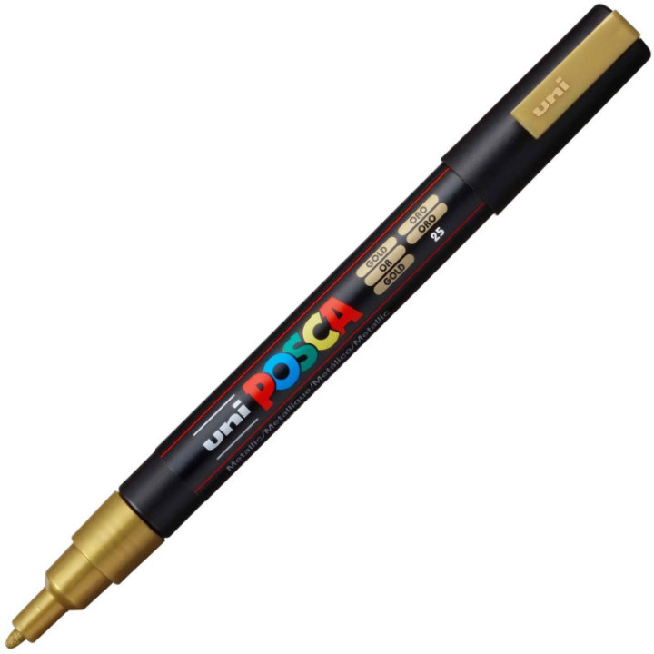 Marqueur Posca PC-3M or | pointe fine conique